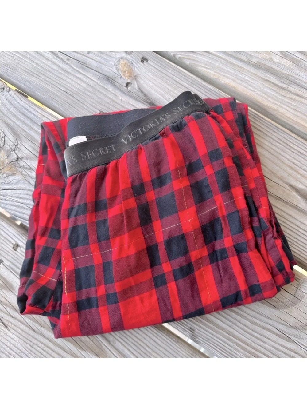 Victoria's Secret Red and Black Plaid Pajama Pants‎ XS